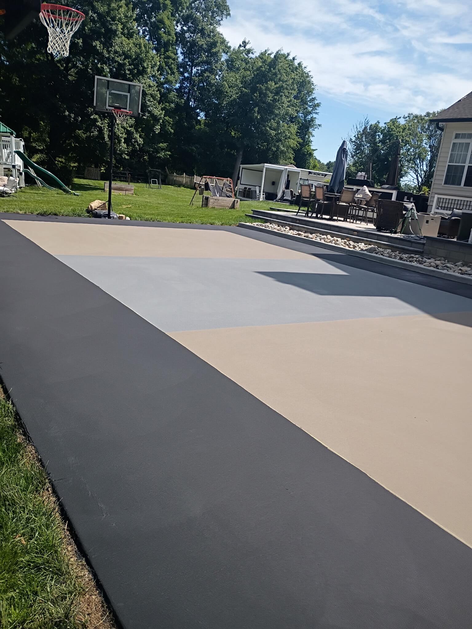 Residential pickleball court build — construction gallery photo