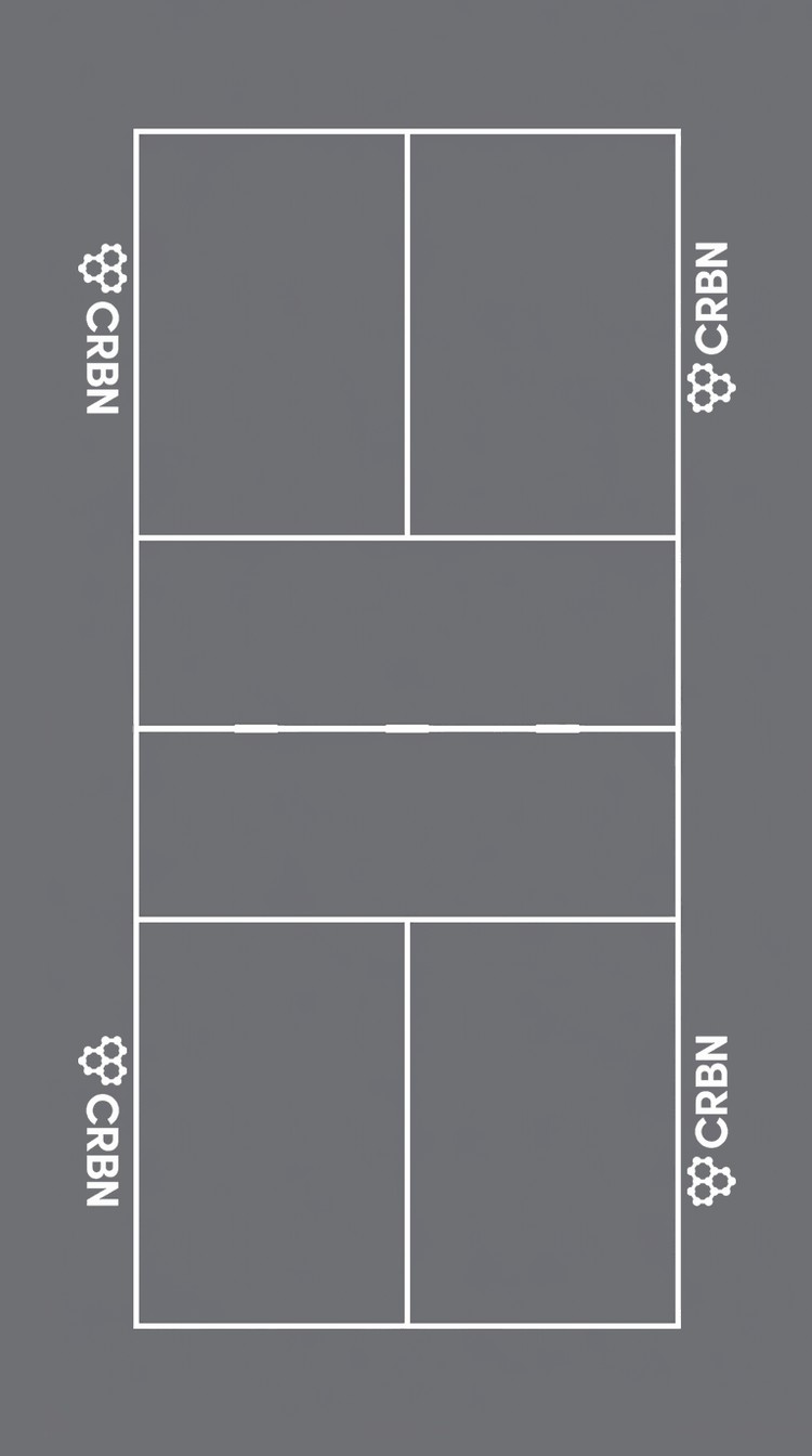 CRBN logo placement — Left & Right Sideline